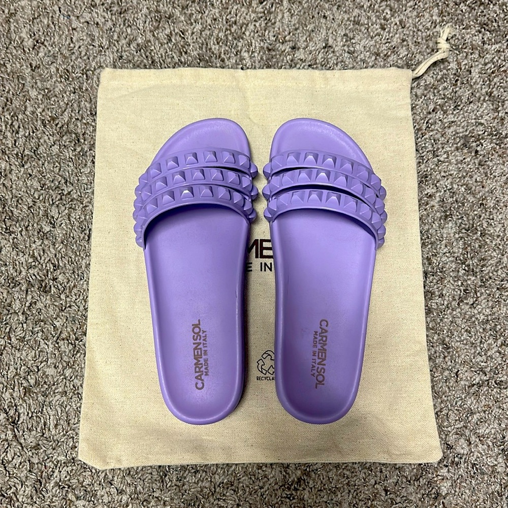 Carmen Sol Franco 3 Strap Slides